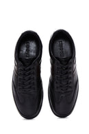 Men's Black Leather Sneaker | Derimod