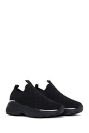 Women's Black Thick Soled Sneaker | Derimod