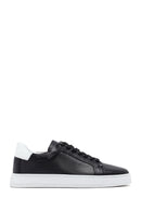 Men's Black Lace-up Leather Sneaker | Derimod
