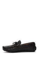 Men's Black Leather Casual Loafer | Derimod