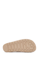 Women's Beige Thick Soled Comfort Slippers | Derimod