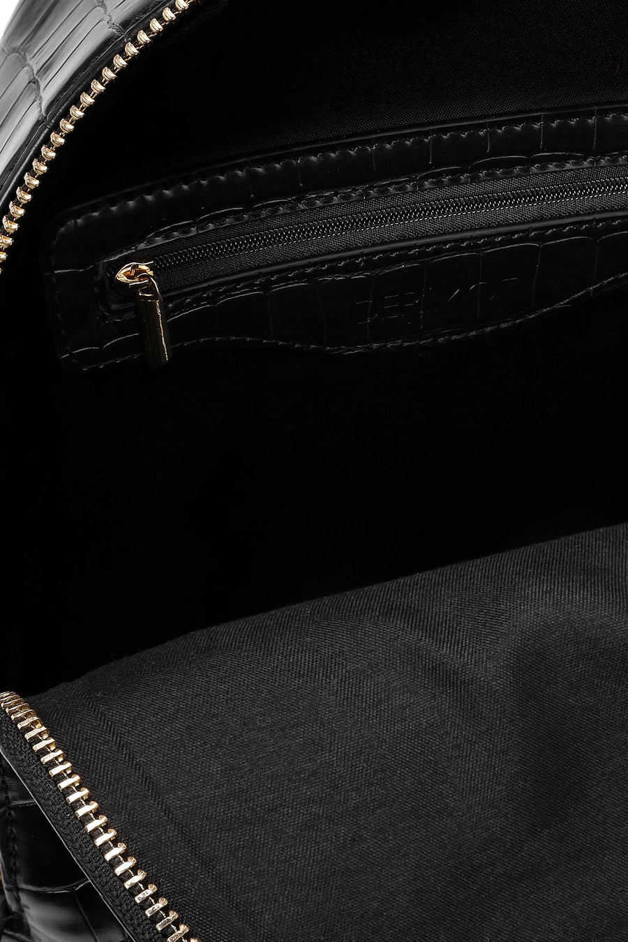 Women's Black Crocodile Backpack