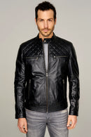 Adrian Men's Leather Jacket | Derimod