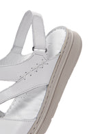 Kadın Beyaz Deri Comfort Sandalet | Derimod