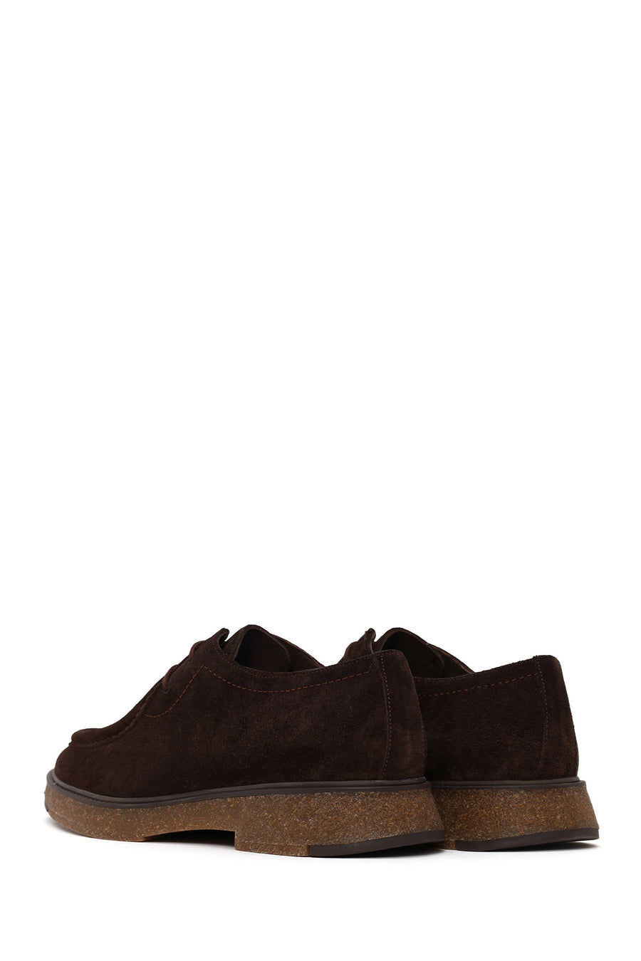Male Brown Lace-up Suede Casual Shoes
