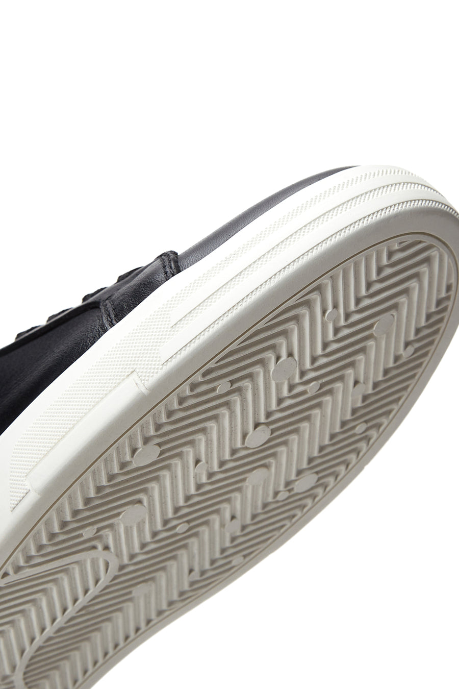 Men's Black Leather Sneaker