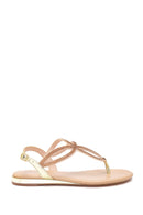 Women's Beige Stone Sandals | Derimod