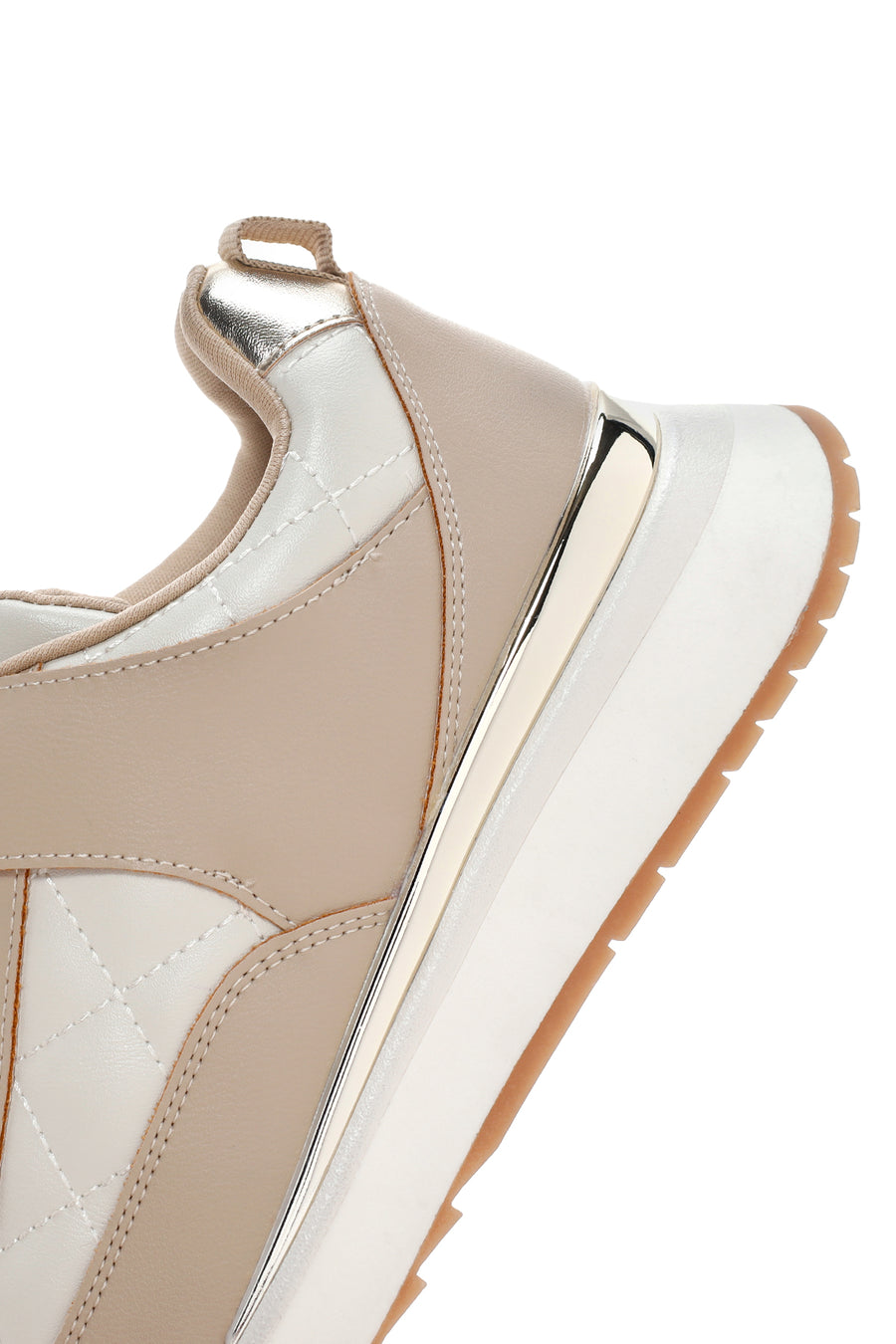 Women's Beige Thick Soled Sneaker