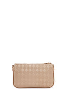 Women's Beige Long Strap Printed Crossbody Bag | Derimod