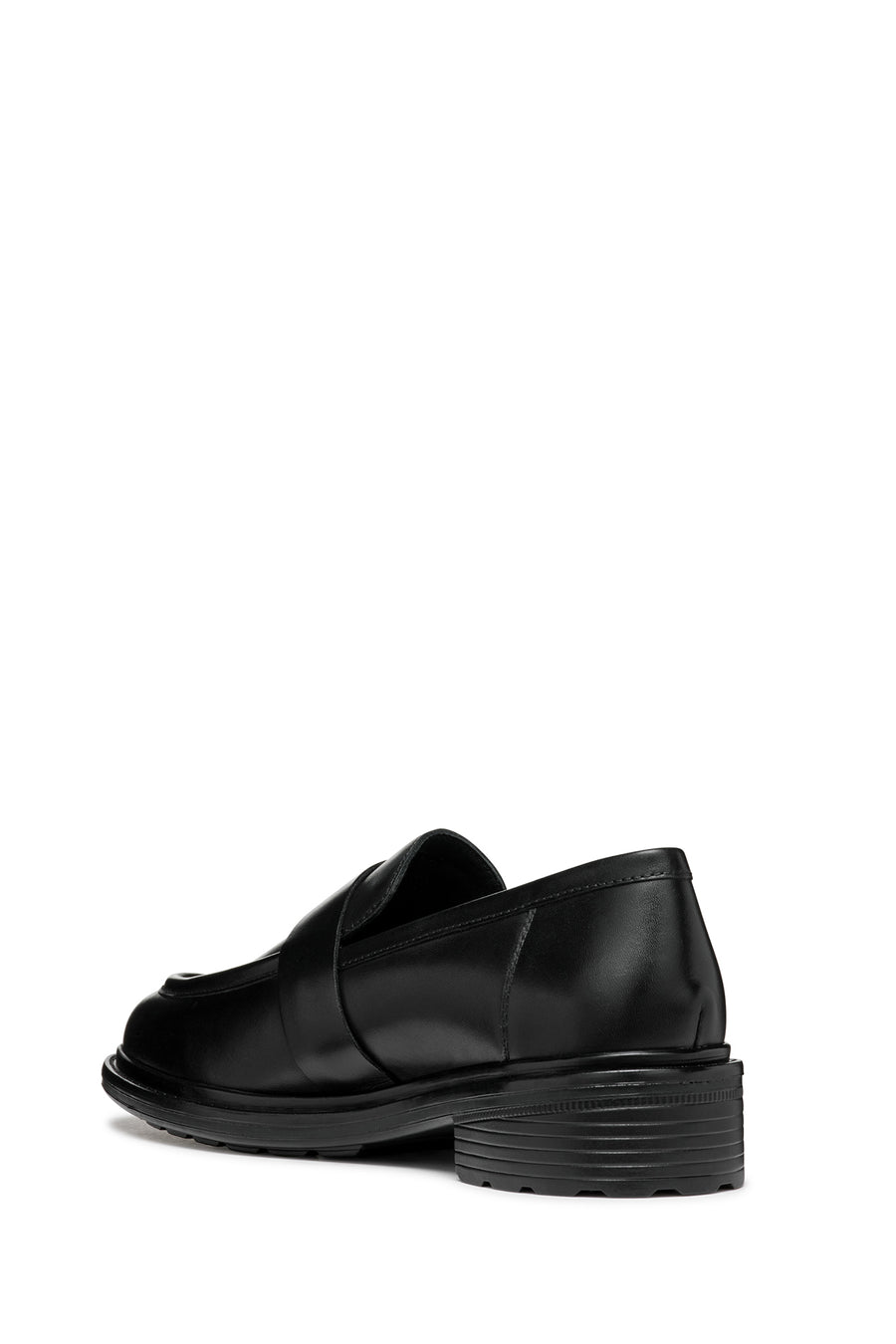 Geox Women's Black Walk Pleasure Leather Masculine Loafer