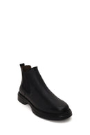 Male Black Leather Chelsea Boots | Derimod