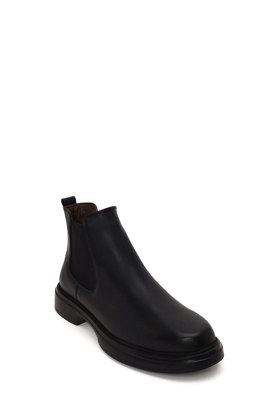 Male Black Leather Chelsea Boots