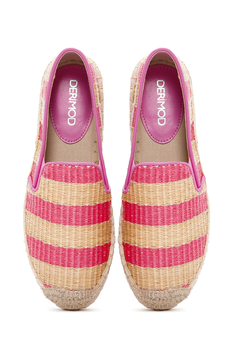Kadın Pembe Hasır Espadril