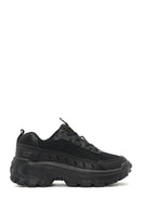 Caterpillar Men's Black Intruder Essential Lace-Up Chunky Sole Leather Sneaker | Derimod