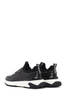 Men's Black Lace-up Leather Sneaker | Derimod