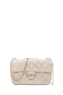 Women's Beige Quilted Crossbody Bag | Derimod