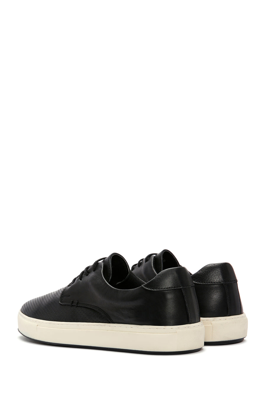 Men's Black Leather Casual Shoes
