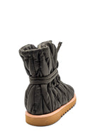 Women's Leather Puffy Boots | Derimod