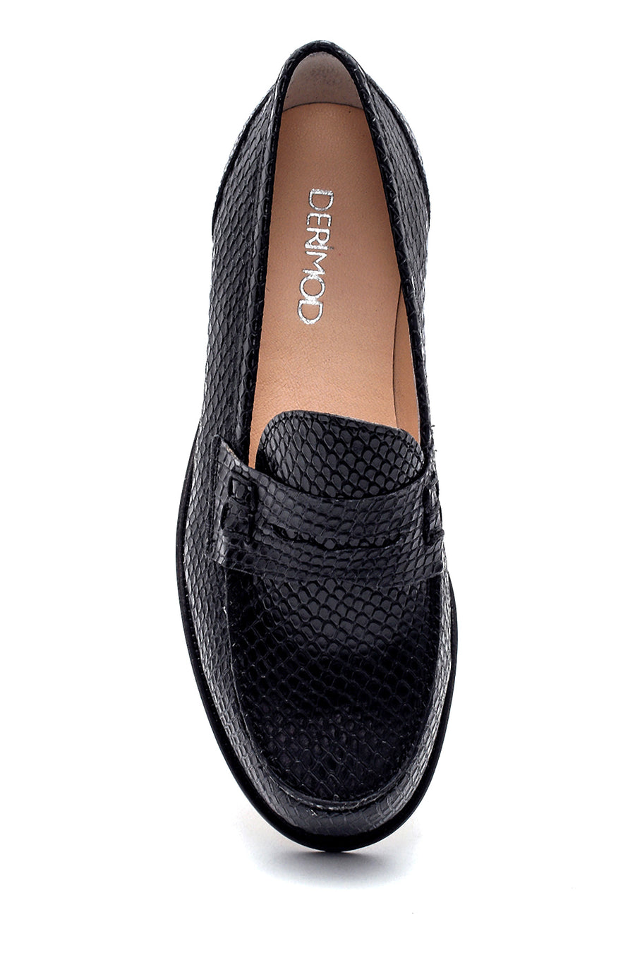 Women's Leather Snakeskin Patterned Loafer