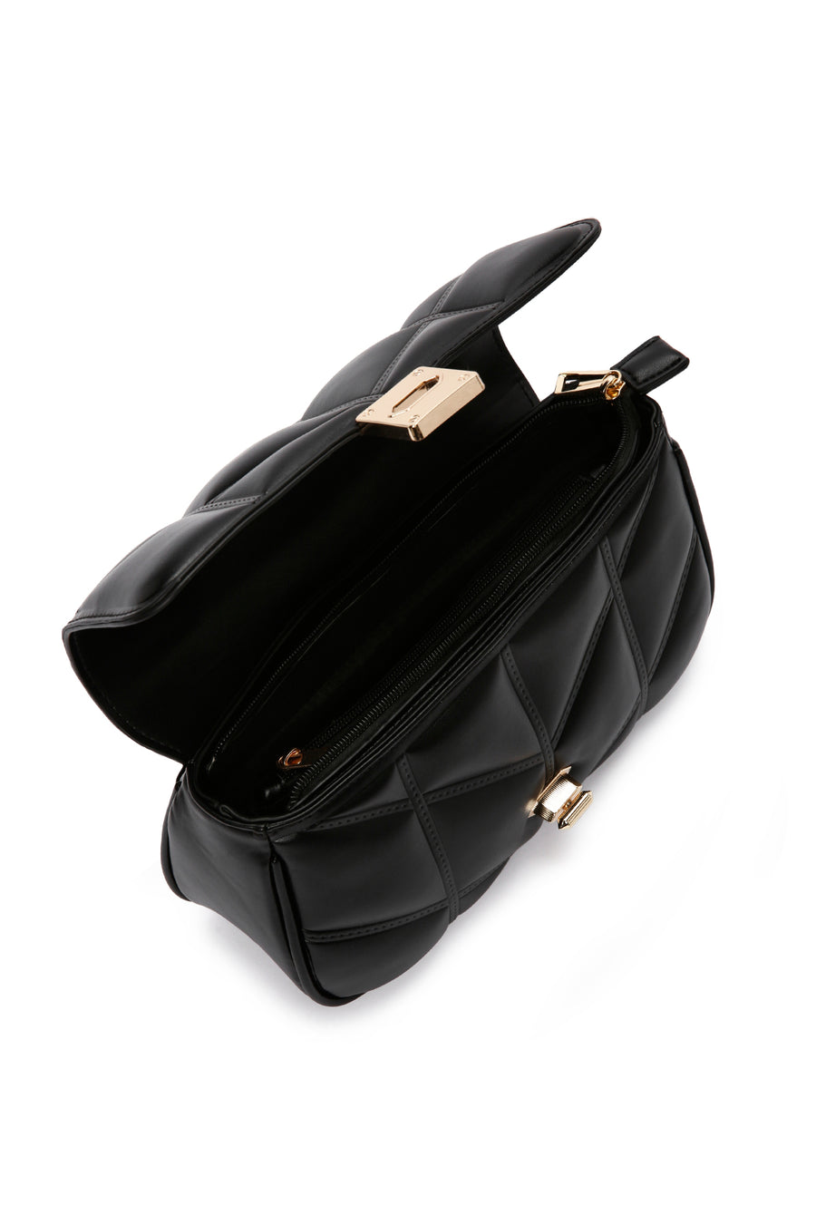 Women's Black Chain Strap Printed Shoulder Bag