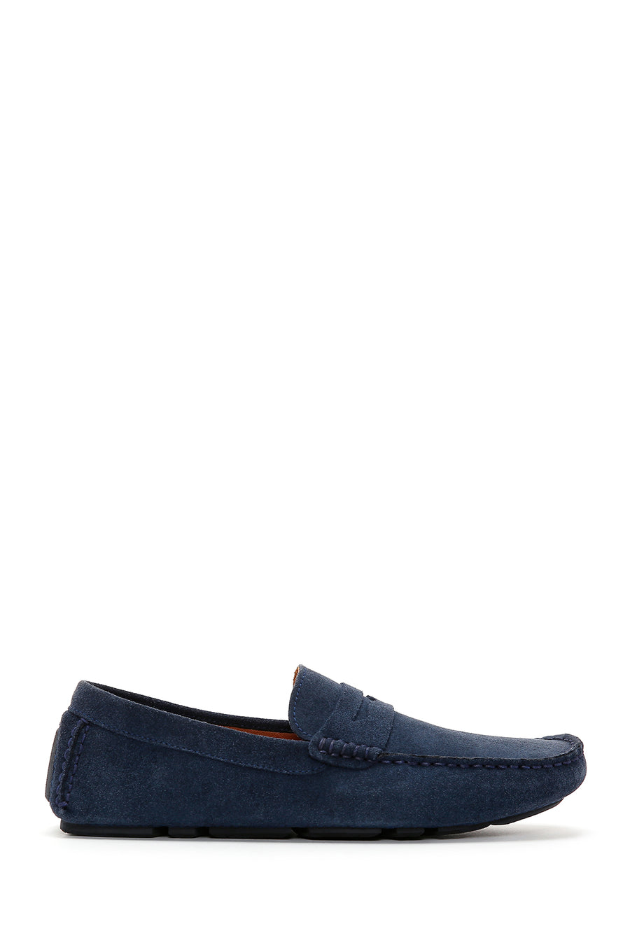 Erkek Lacivert Süet Deri Loafer 23SFD601710 | Derimod