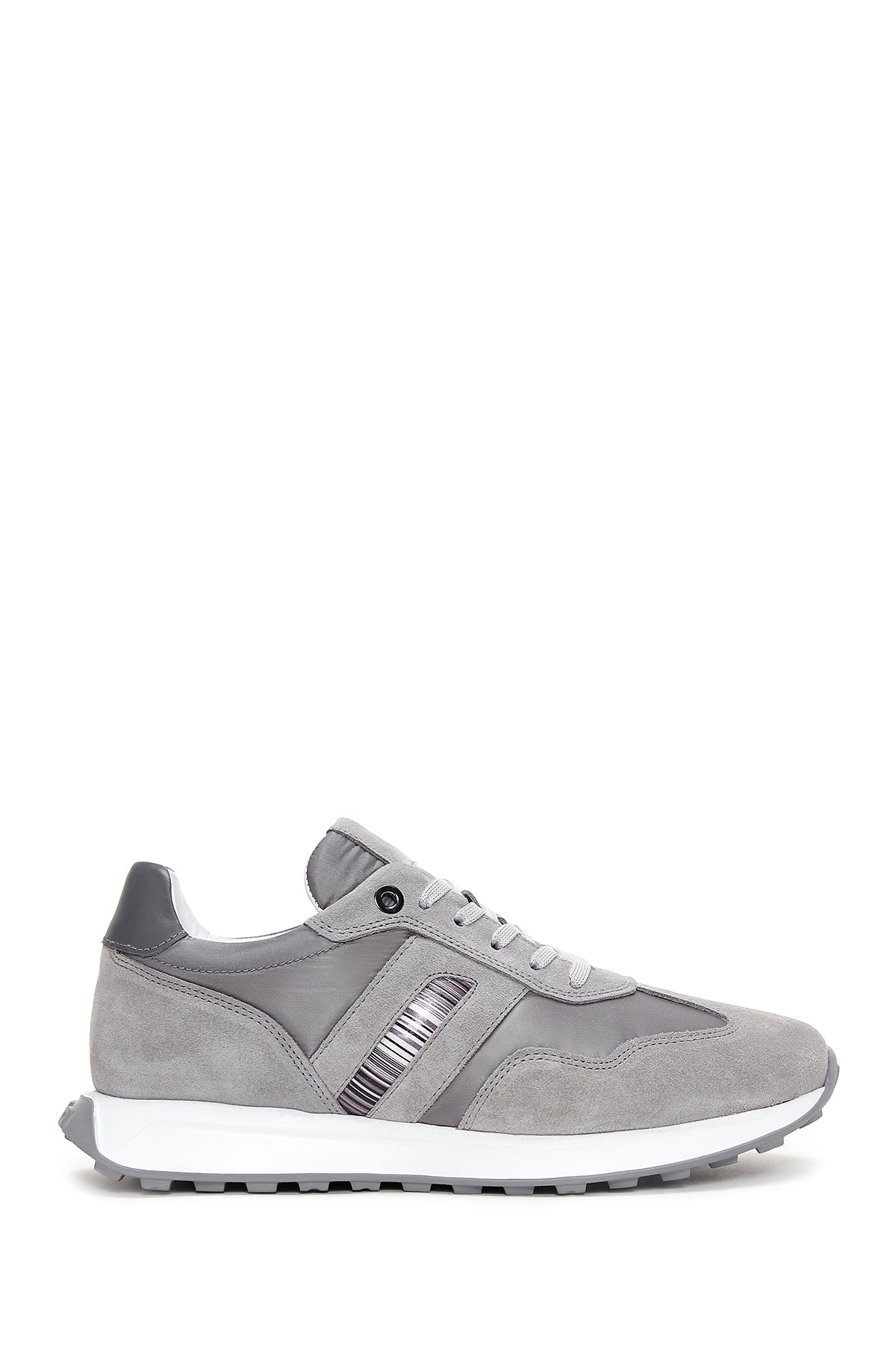 Men's Gray Suede Leather Detailed Sneaker 23SFD628614 | Derimod