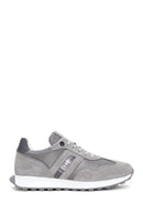 Men's Gray Suede Leather Detailed Sneaker | Derimod