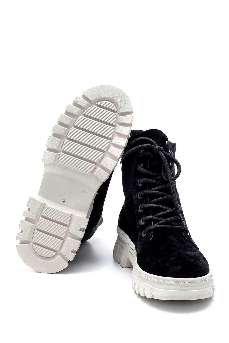 Women's Suede Leather Thick Soled Boots