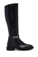 Woman Black Zip Closure Boot | Derimod