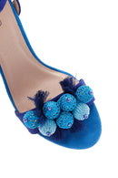 Kadın Mavi Kalın Topuklu Sandalet | Derimod