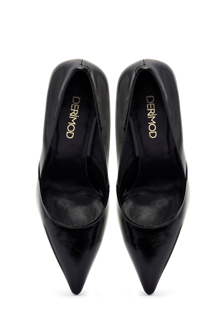 Women's Black High Thin Heel Leather Stiletto