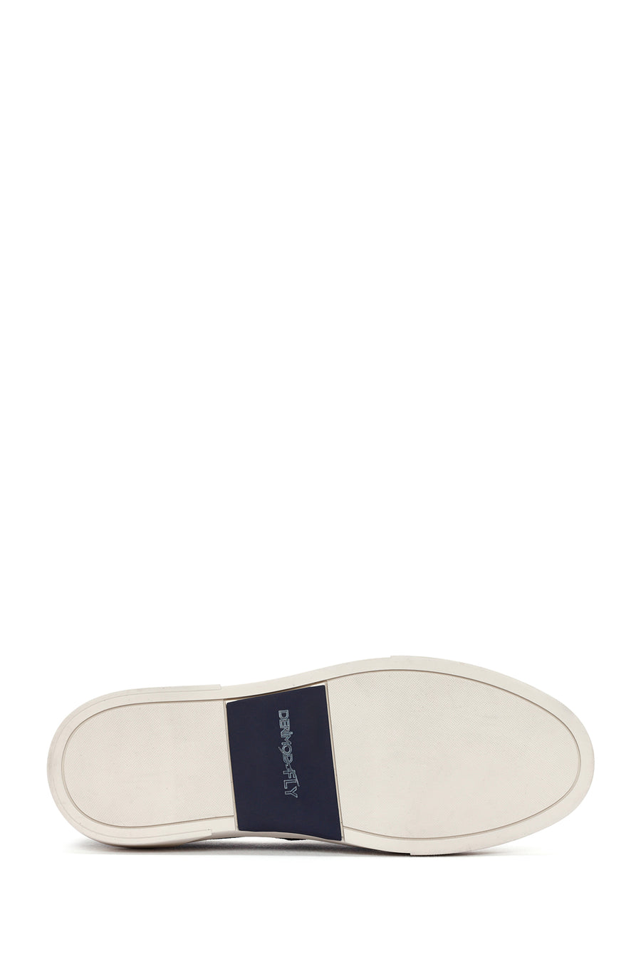 Men's Navy Blue Tasseled Chunky Sole Suede Leather Loafers