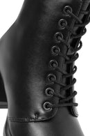 Women's Black Zippered Chunky Heel Boots | Derimod