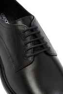 Geox Men's Black Walk Pleasure Lace-Up Leather Casual Shoes | Derimod