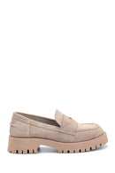 Women's Suede Leather Thick Soled Loafer | Derimod