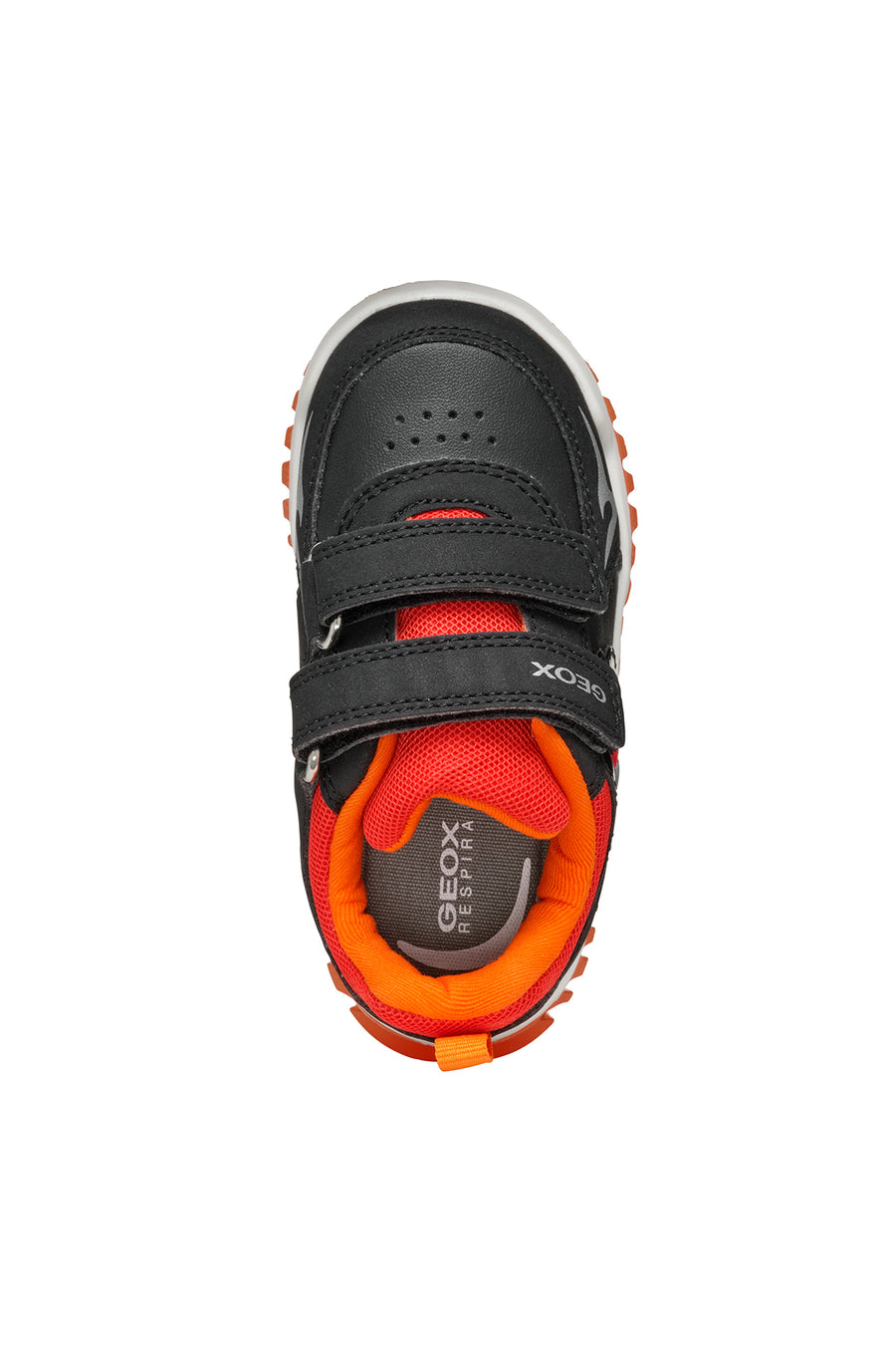 Geox Erkek Bebek Siyah Inek Bantlı Deri Sneaker