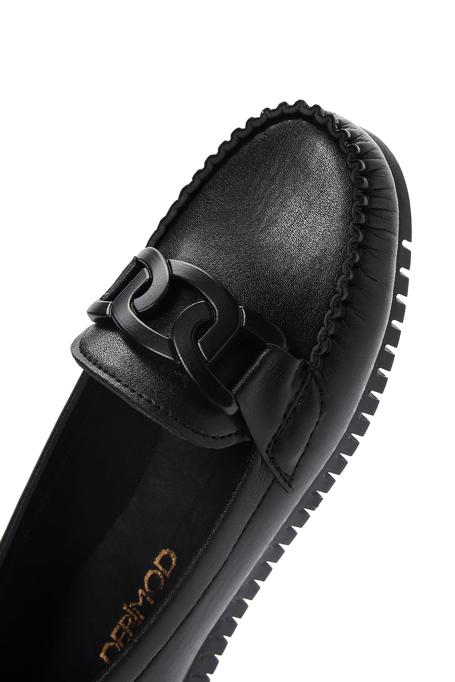 Kadın Siyah Tokalı Loafer