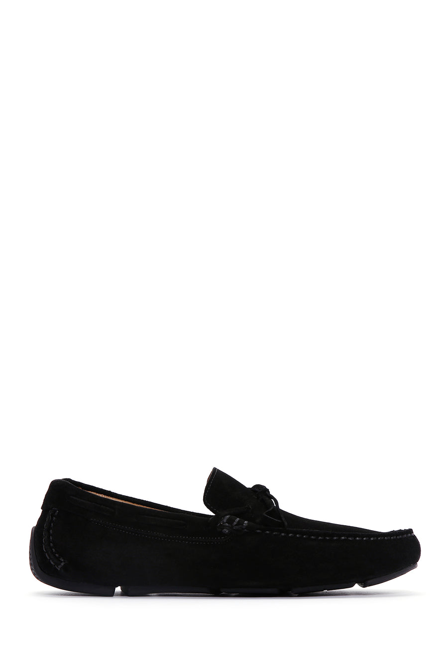 Erkek Siyah Süet Deri Loafer 25SFD630410 | Derimod