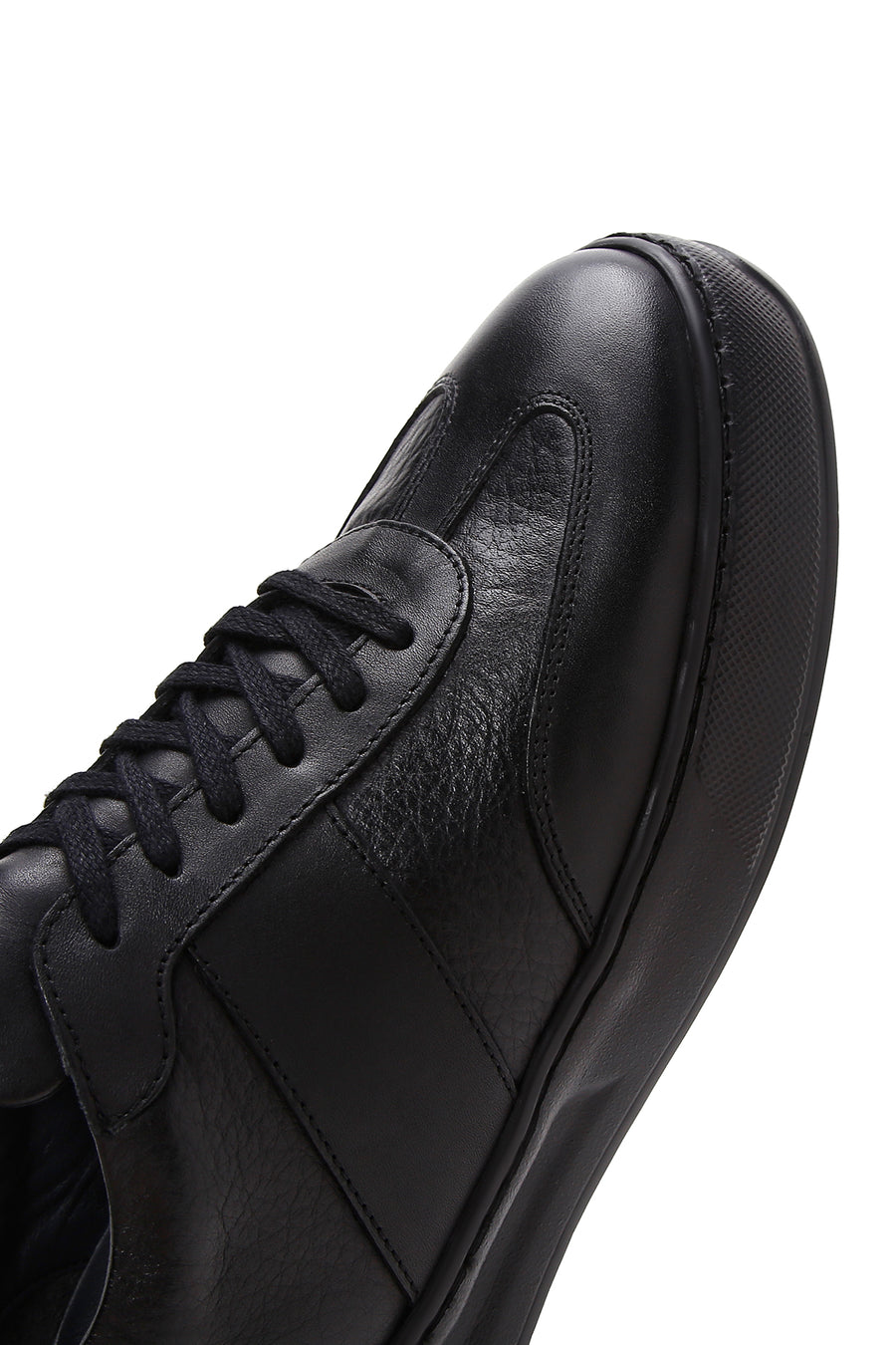 Erkek Siyah Deri Sneaker