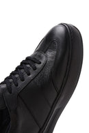 Men's Black Leather Sneaker | Derimod