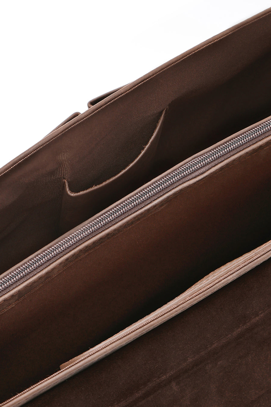 Men's Brown Leather Briefcase