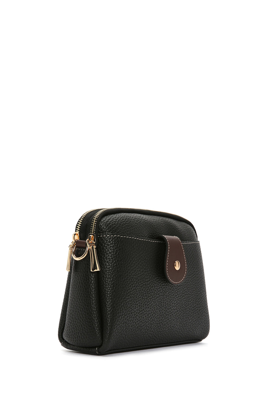 Women's Black Long Strap Mini Crossbody Bag