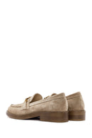 Women's Mink Suede Leather Masculine Loafer | Derimod