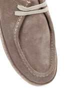 Men's Gray Suede Leather Casual Shoes | Derimod