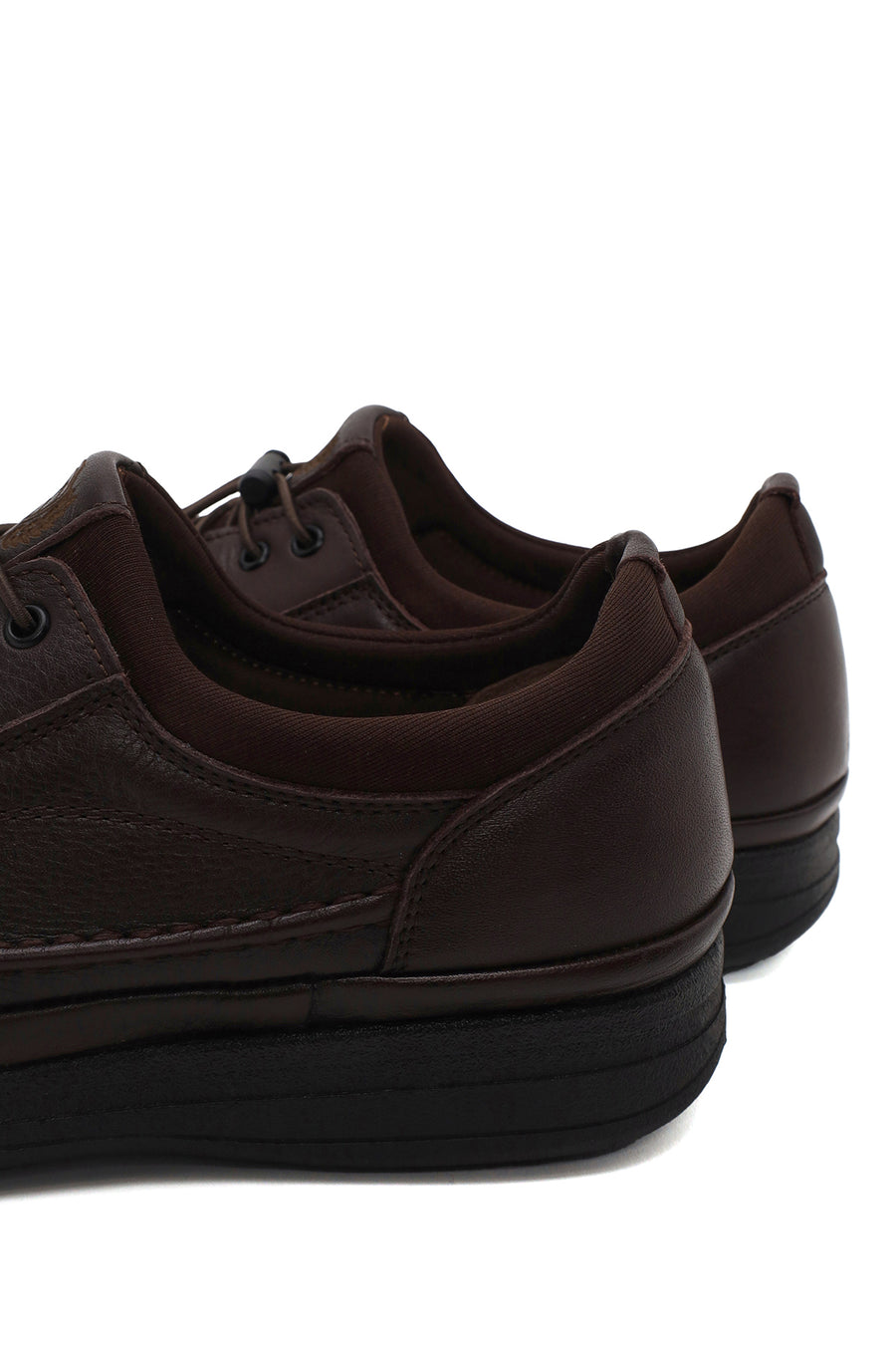 Male Brown Lace-up Leather Casual Shoes