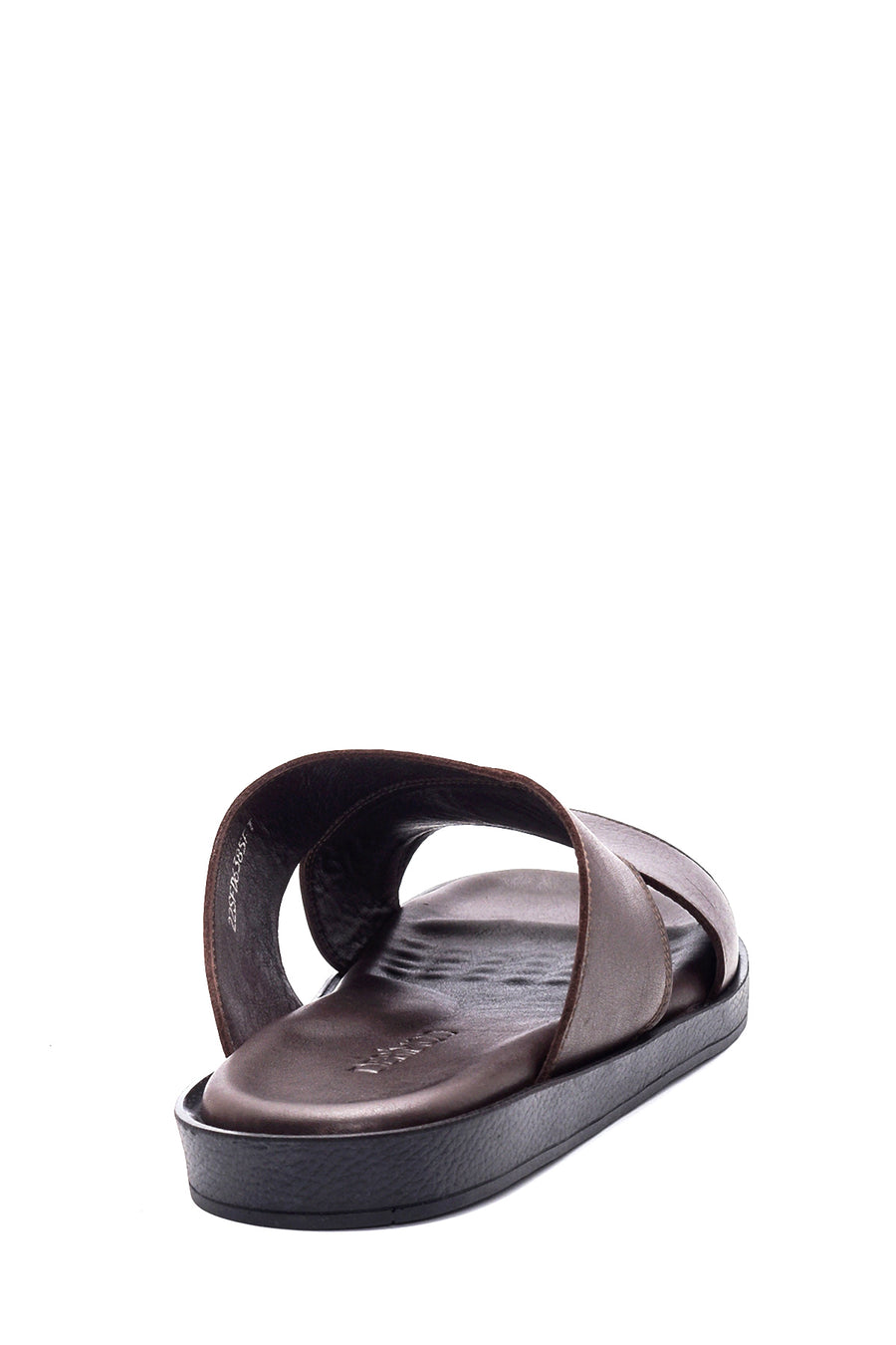 Men's Brown Leather Slippers