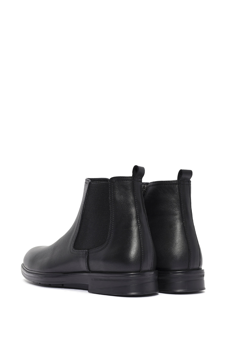 Men's Black Leather Chelsea Boots