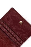 Women's Claret Red Printed Wallet | Derimod