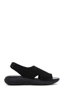 Geox Women's Black D Spherica Ec5 Flat Sandals | Derimod