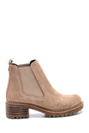 Women's Leather Suede Chelsea Boots | Derimod